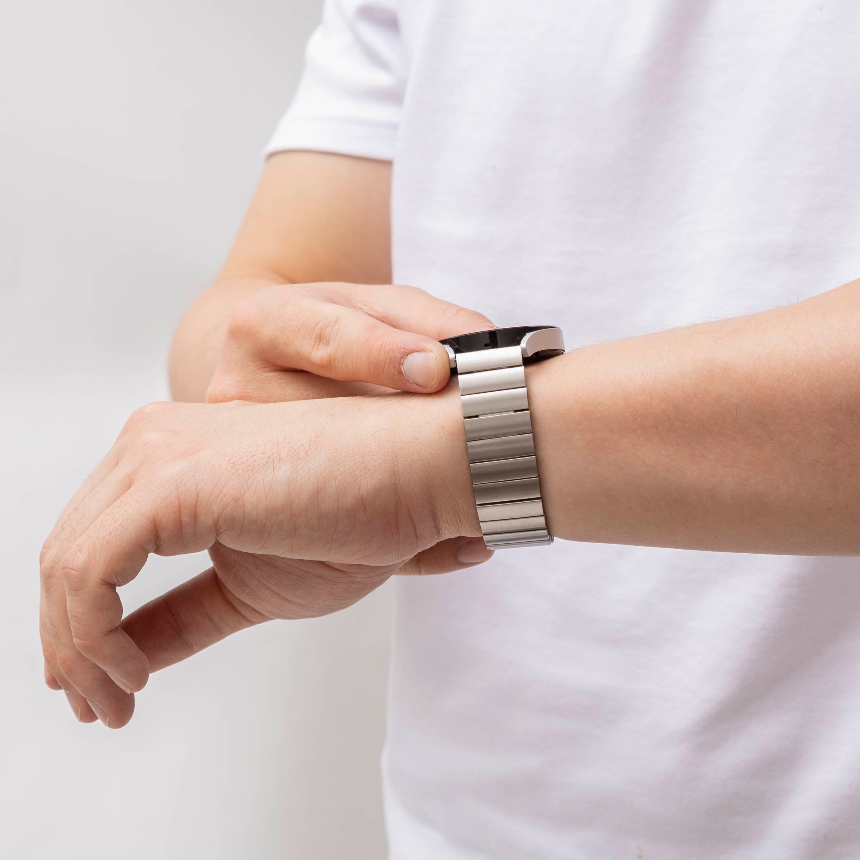 Polar Pacer Metal Strap (Silver)