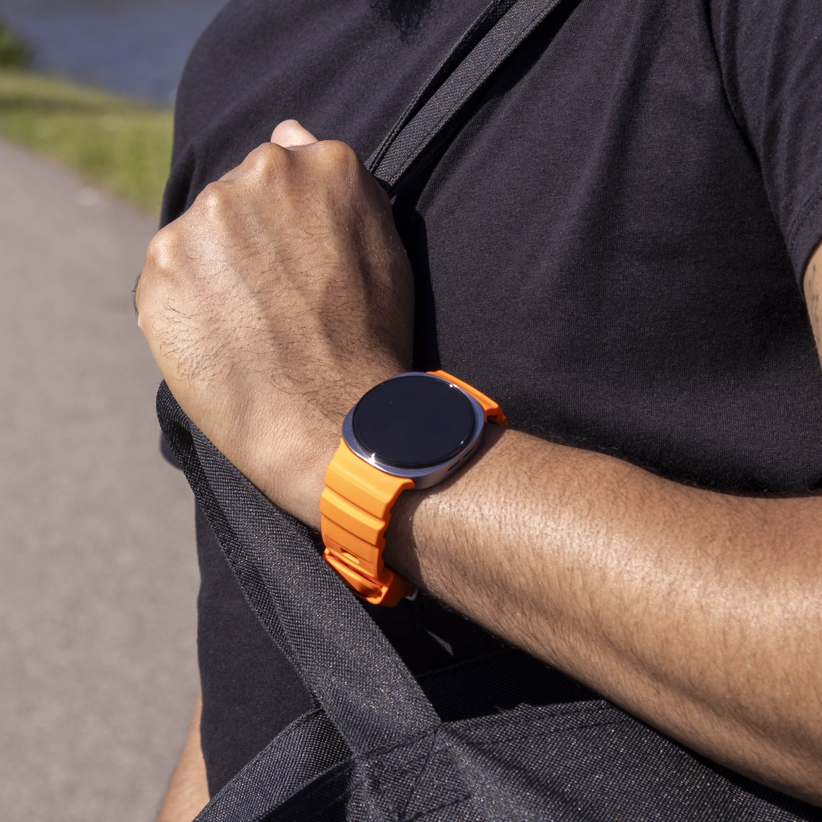 Samsung Galaxy Watch 8 - 44mm Extreme Silicone Strap (Orange)