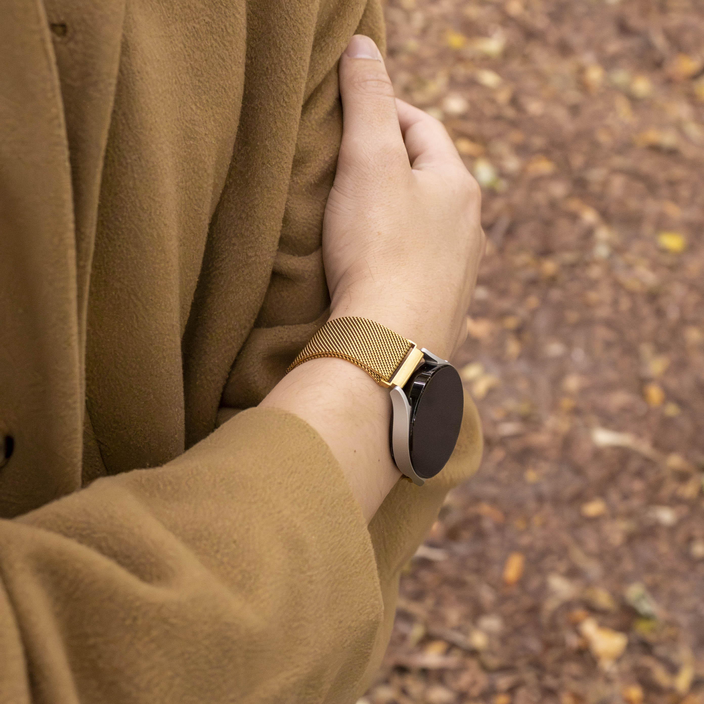 Watch Strap 20mm Milanese - Quick Release  (Gold)