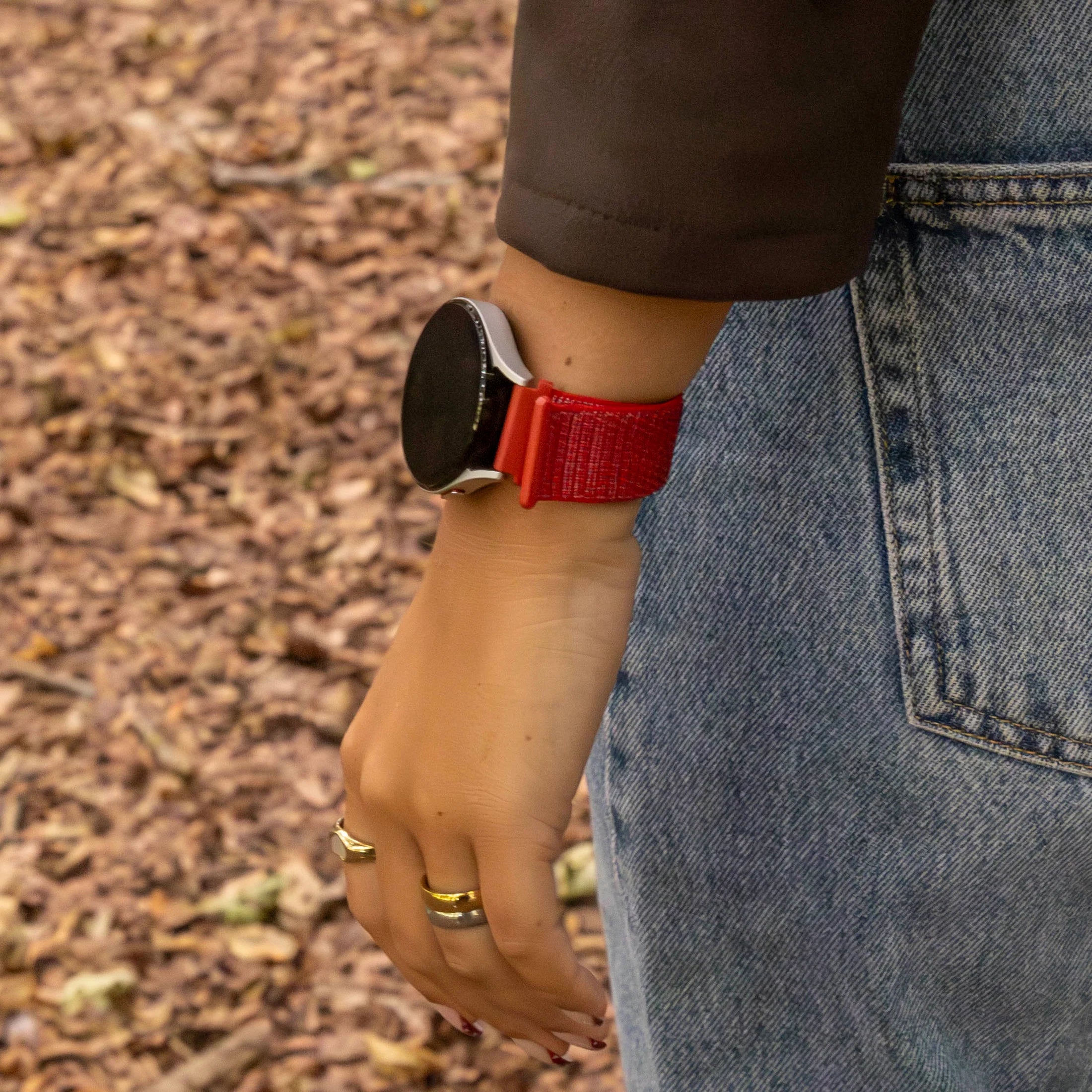 Withings ScanWatch 2 - 38mm Nylon Strap (Red)