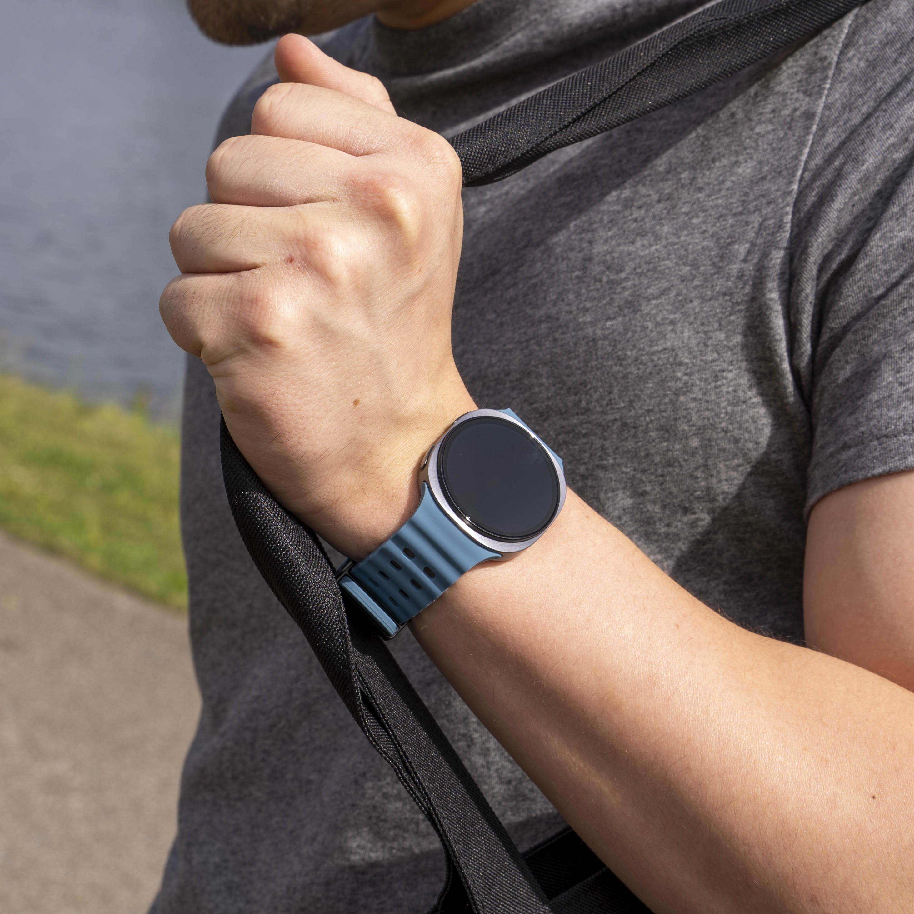 Samsung Galaxy Watch 8 Classic Ocean Strap (Matte Blue)