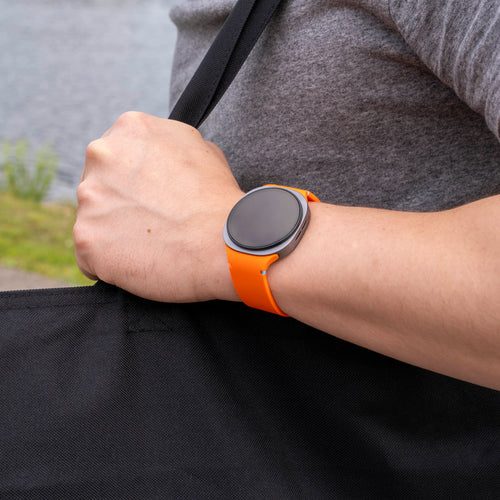 Samsung Galaxy Watch 8 - 40mm Silicone Strap (Orange)