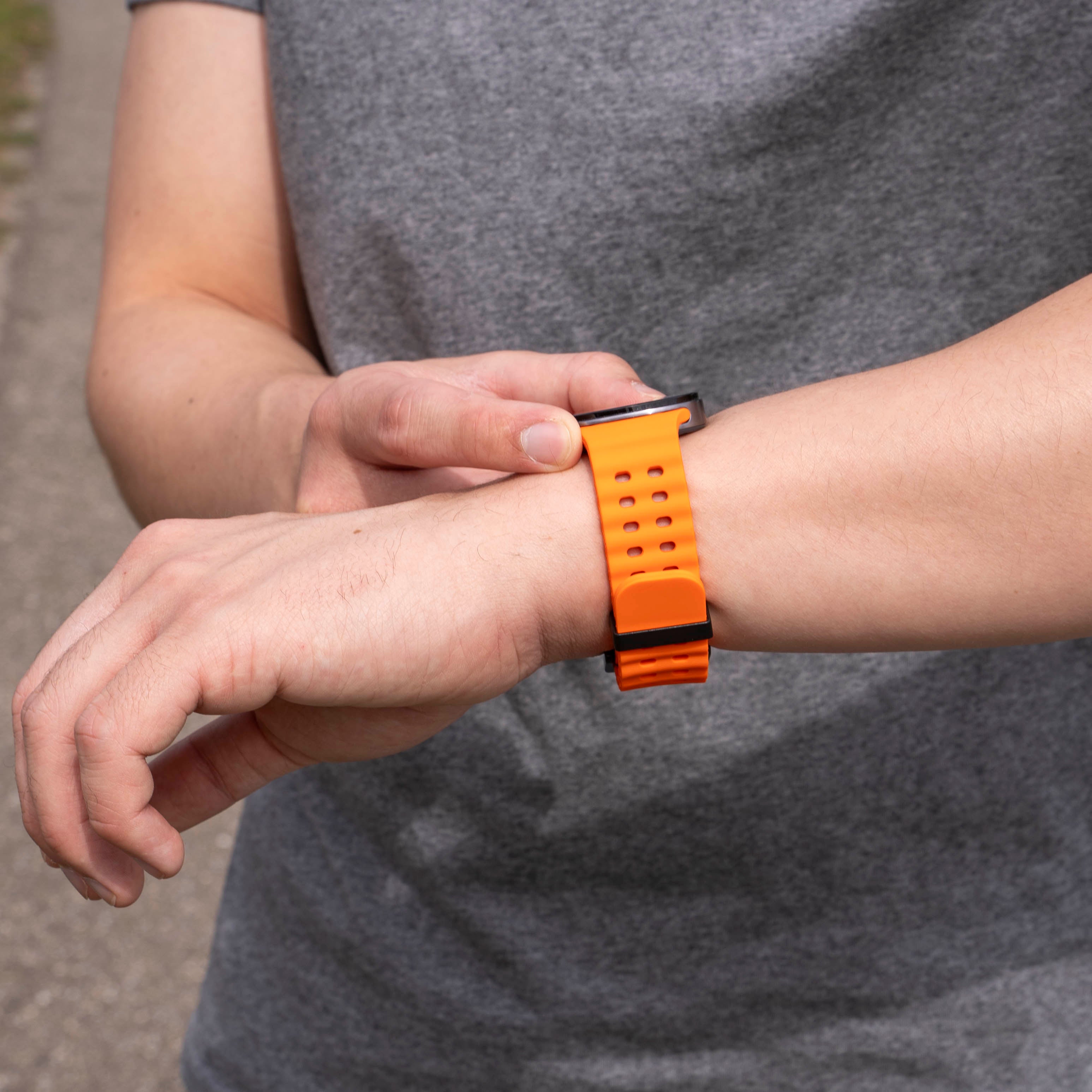 Samsung Galaxy Watch 8 Classic Ocean Strap (Orange)
