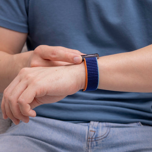 Samsung Galaxy Watch 8 - 40mm Nylon Strap (Dark Blue Mix)