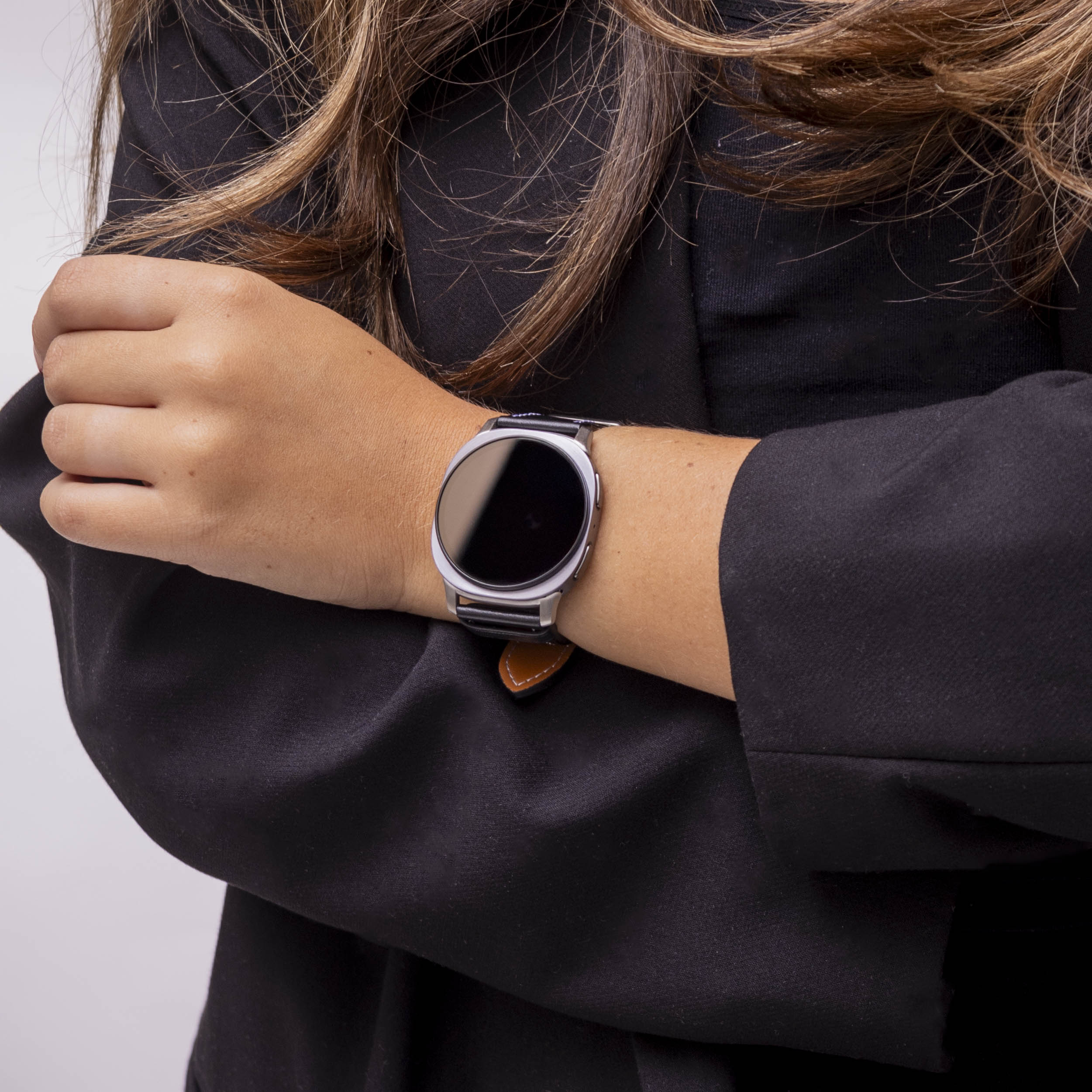 Samsung Galaxy Watch 8 - 44mm Classic Leather Strap (Black)