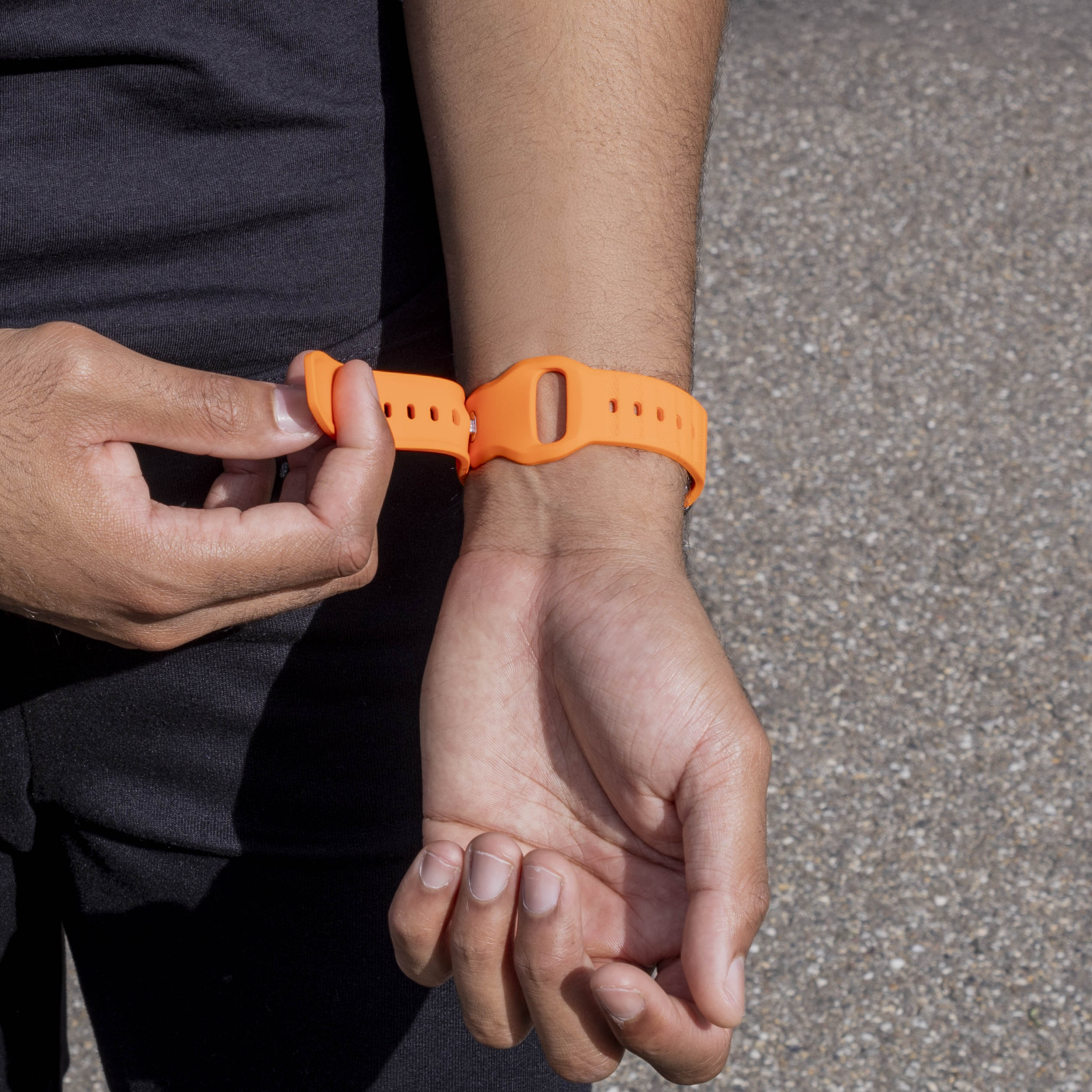 Samsung Galaxy Watch 8 - 44mm Outdoor Silicone Strap (Orange)
