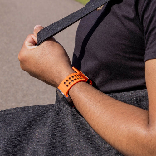 Samsung Galaxy Watch 8 - 40mm Ocean Strap (Orange/Black)