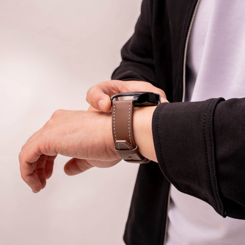 Polar Street X Leather Strap 'One Push' (Dark Brown)