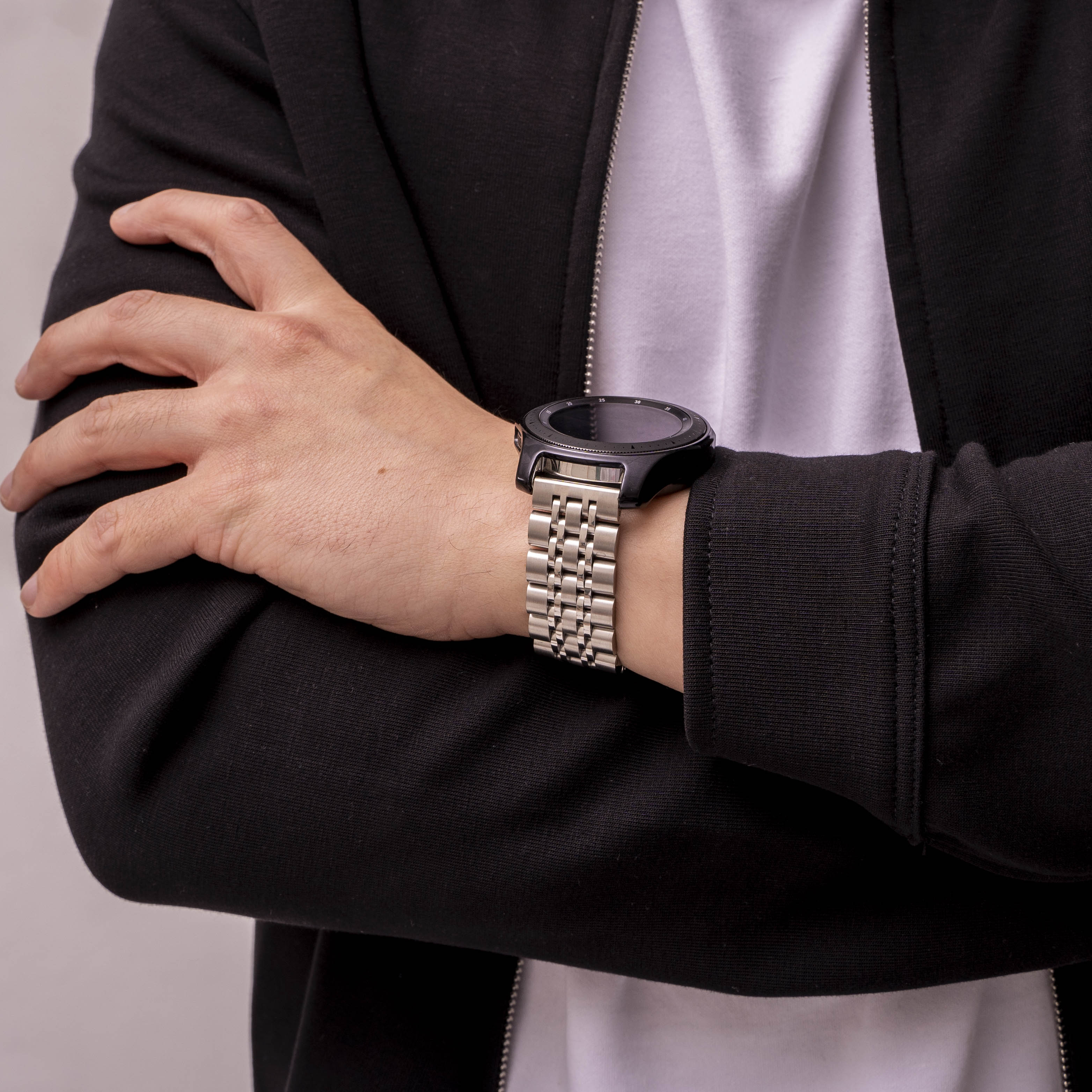 Polar Grit X Pro Steel Link Strap Duo (Silver)