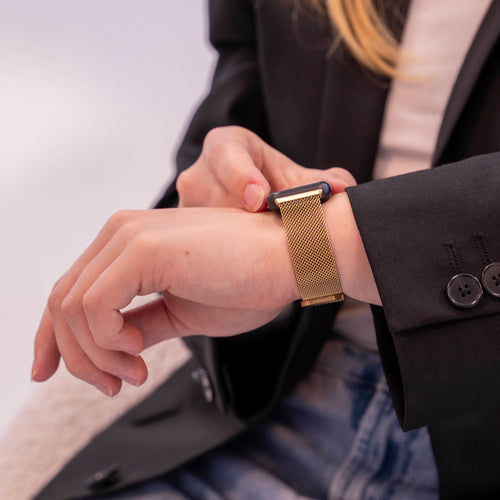 Samsung Galaxy Fit 3 Milanese Strap (Gold)
