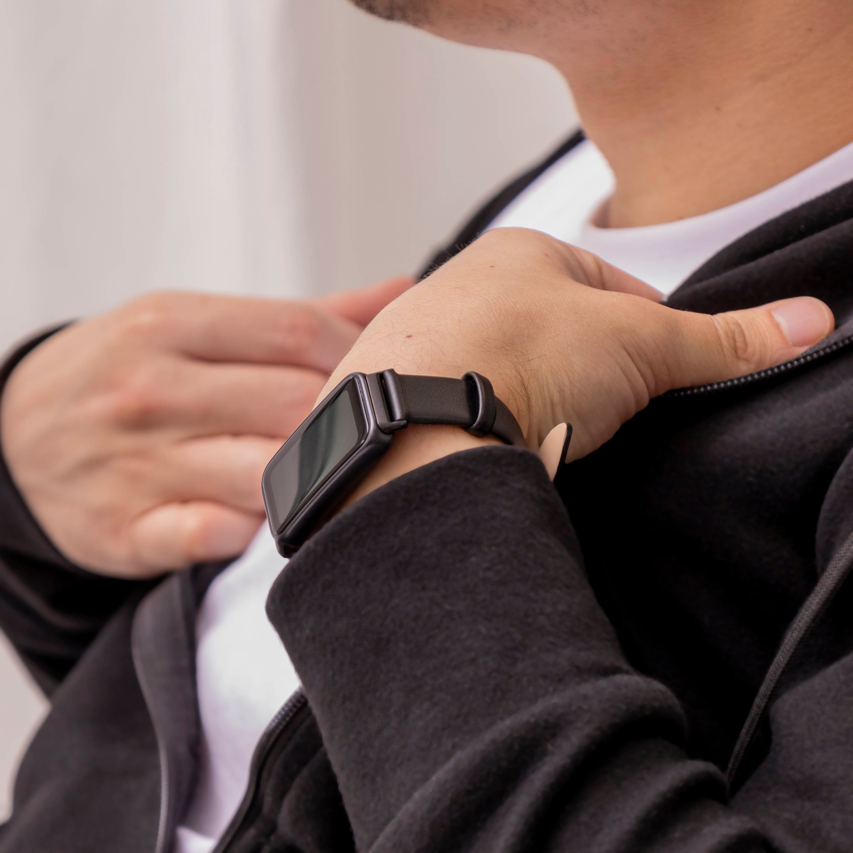 Huawei Band 9 Leather Strap (Black)