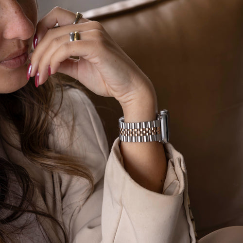 Apple Watch Ultra Steel Strap Jubilee (Silver/Rose Gold)