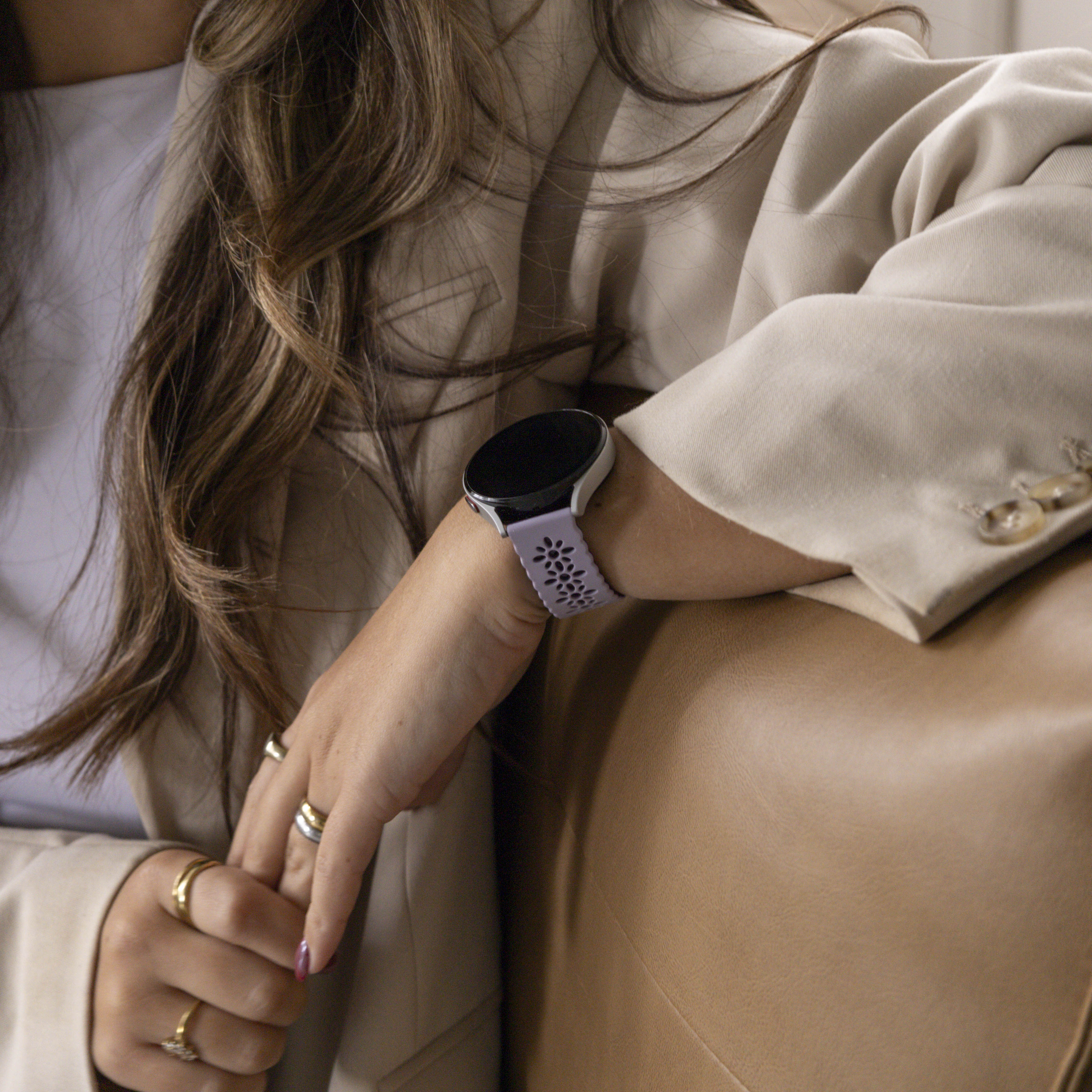 Xiaomi Amazfit GTS Silicone Strap Patterned (Lilac/Purple)