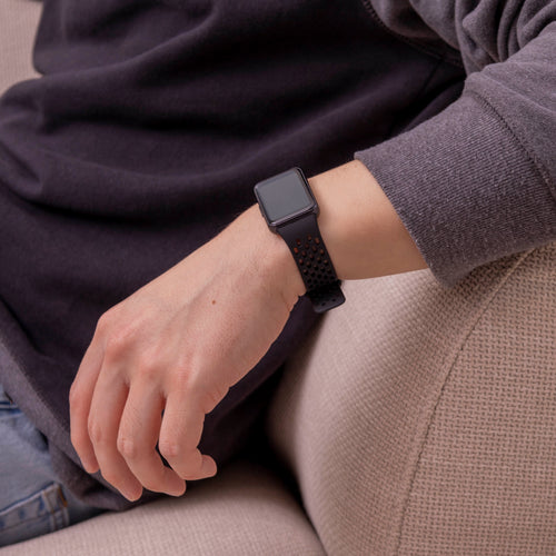 Samsung Galaxy Fit 3 Breathable Silicone Strap (Black)