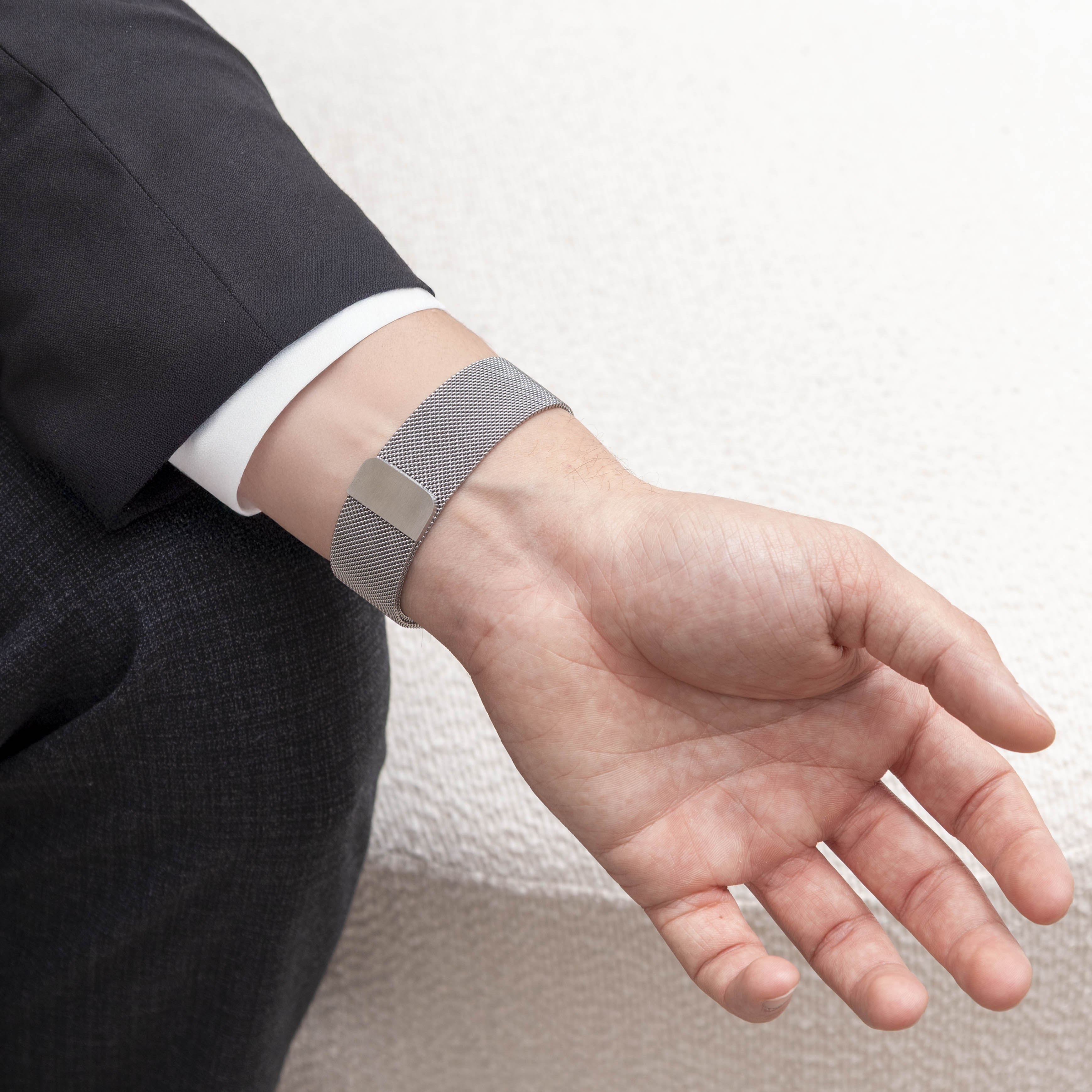 Per Fitbit Inspire 3 Cinturino In Acciaio Inossidabile Con Fibbia A Maglia Fine - Foto 9