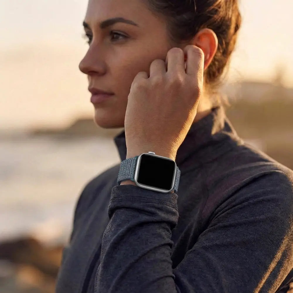 Bandz Apple Watch Nylon Strap 'Classic' (Mist Green)