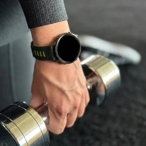 Bandz Garmin Venu 3s Sport Strap with Buckle (Black/Yellow)