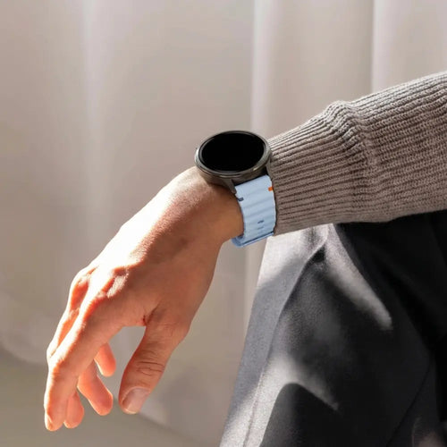 Bandz Garmin Venu 2 Plus Silicone Strap 'Wave' (Light Blue)