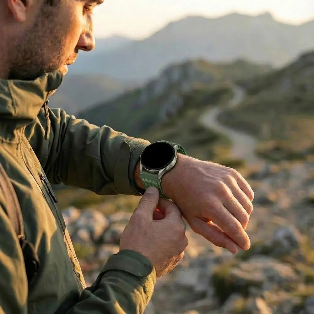 Bandz Amazfit Bip 3 (Pro) Alpine Nylon Strap (Army Green)