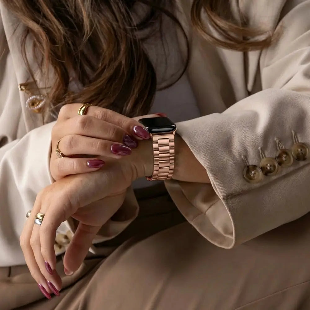 Bandz Apple Watch Steel Strap 'Classic' (Rose Gold)