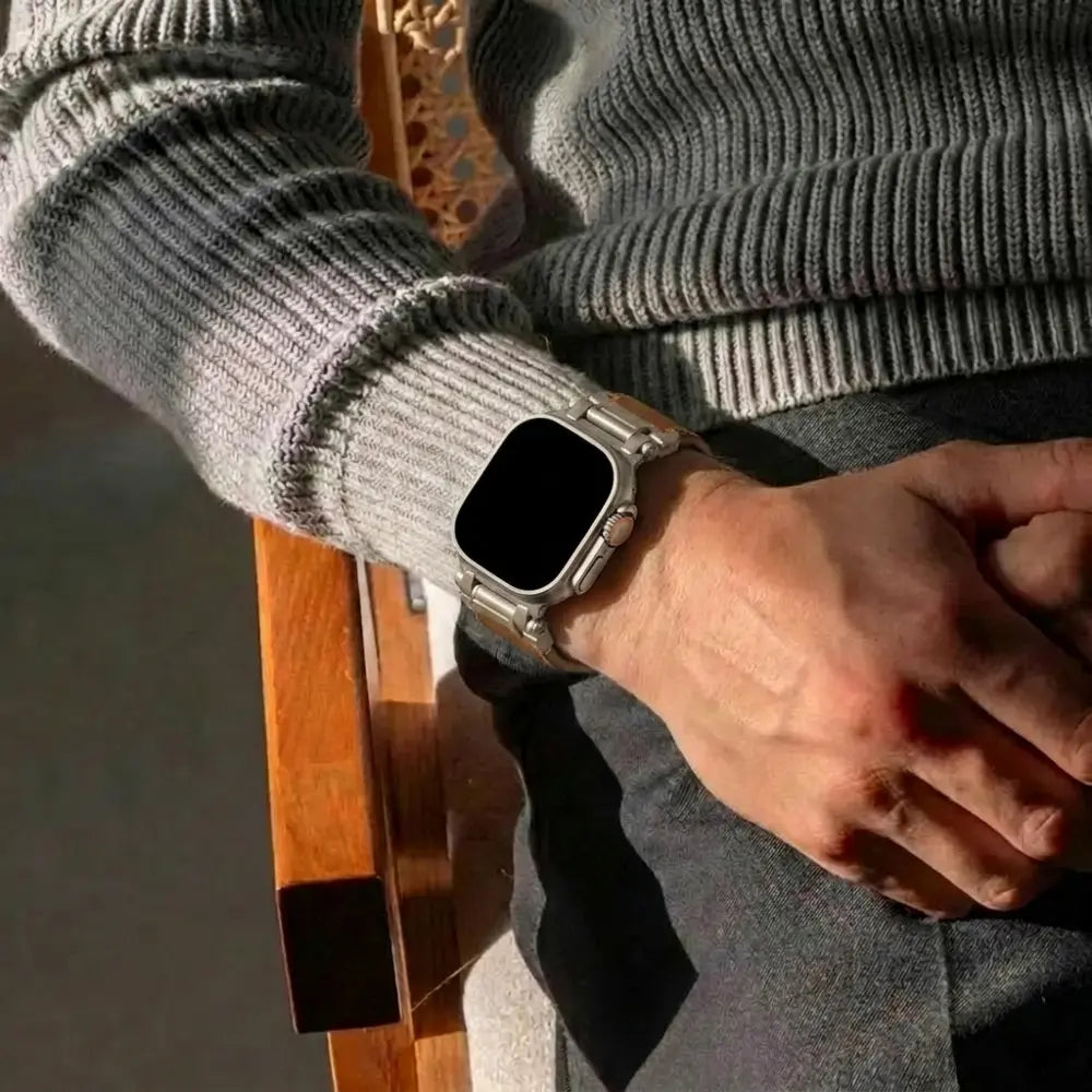 Bandz Apple Watch Leather Strap 'Explorer' (Brown)