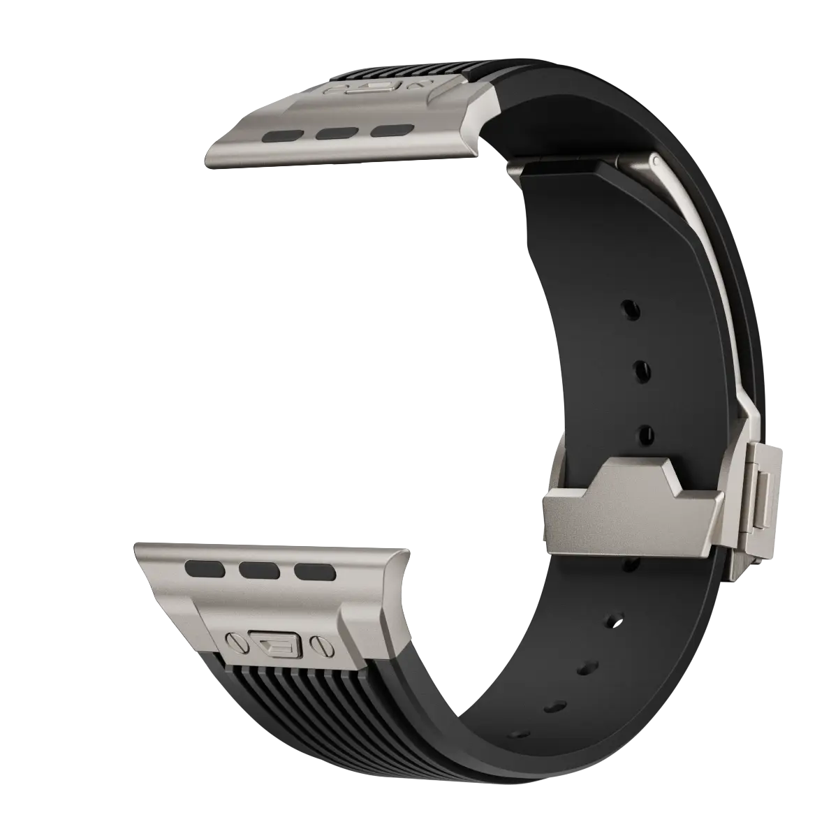 Liquid Elastic Silicone Strap, black