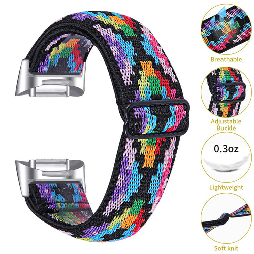 Fitbit Charge 5 Elastic Strap (Colourful)
