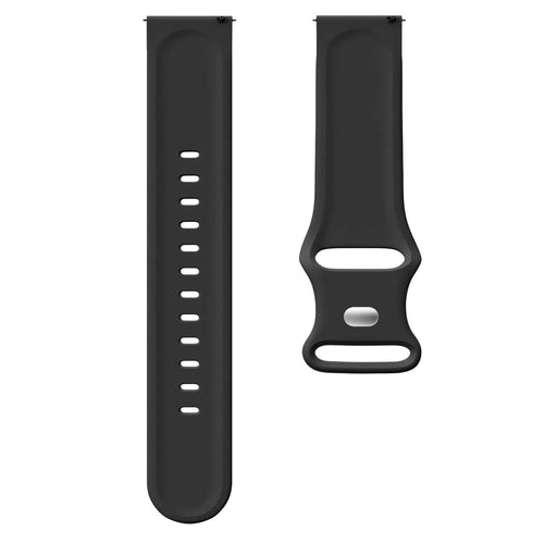 xoxo Wildhearts Fossil Gen 5e 44mm Silicone Strap (Black)