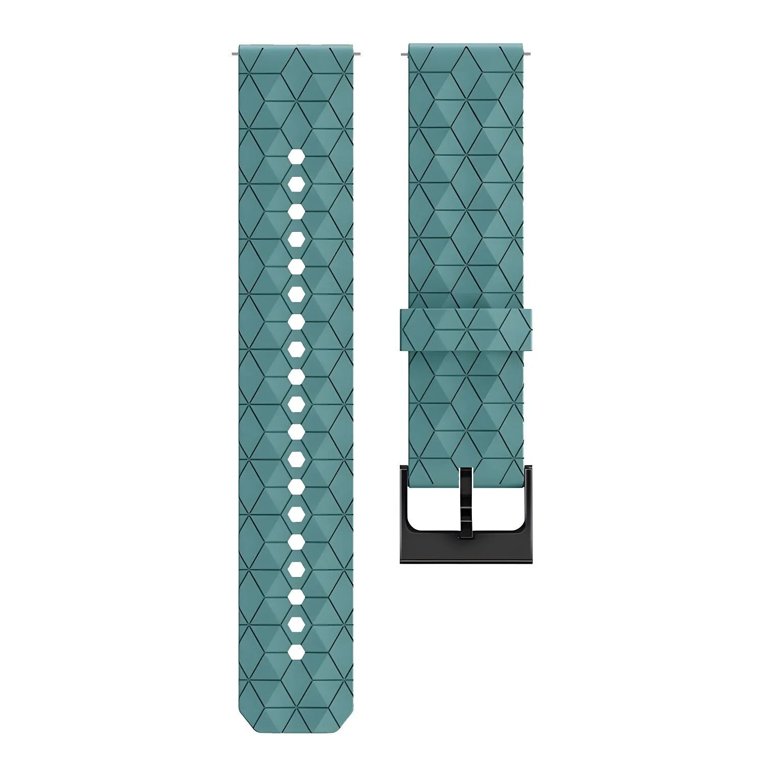 Coros Pace 2 Silicone Hexa Strap (Greyblue)