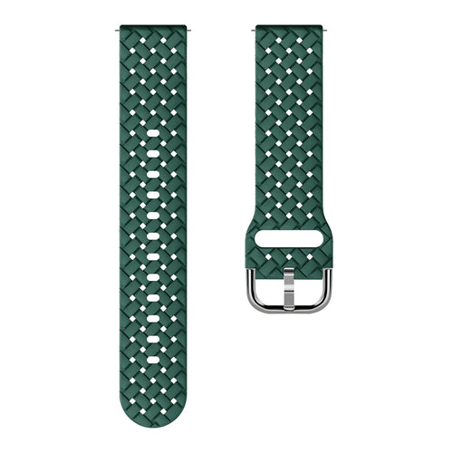 Amazfit Active Braided Silicone Strap (Dark Green)