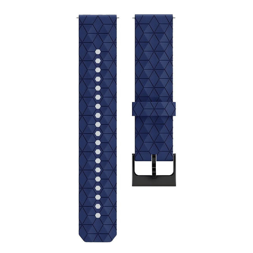 Suunto 9 Peak Pro Silicone Hexa Strap (Dark Blue)