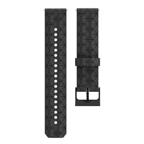 Oppo Watch X Silicone Hexa Strap (Black)