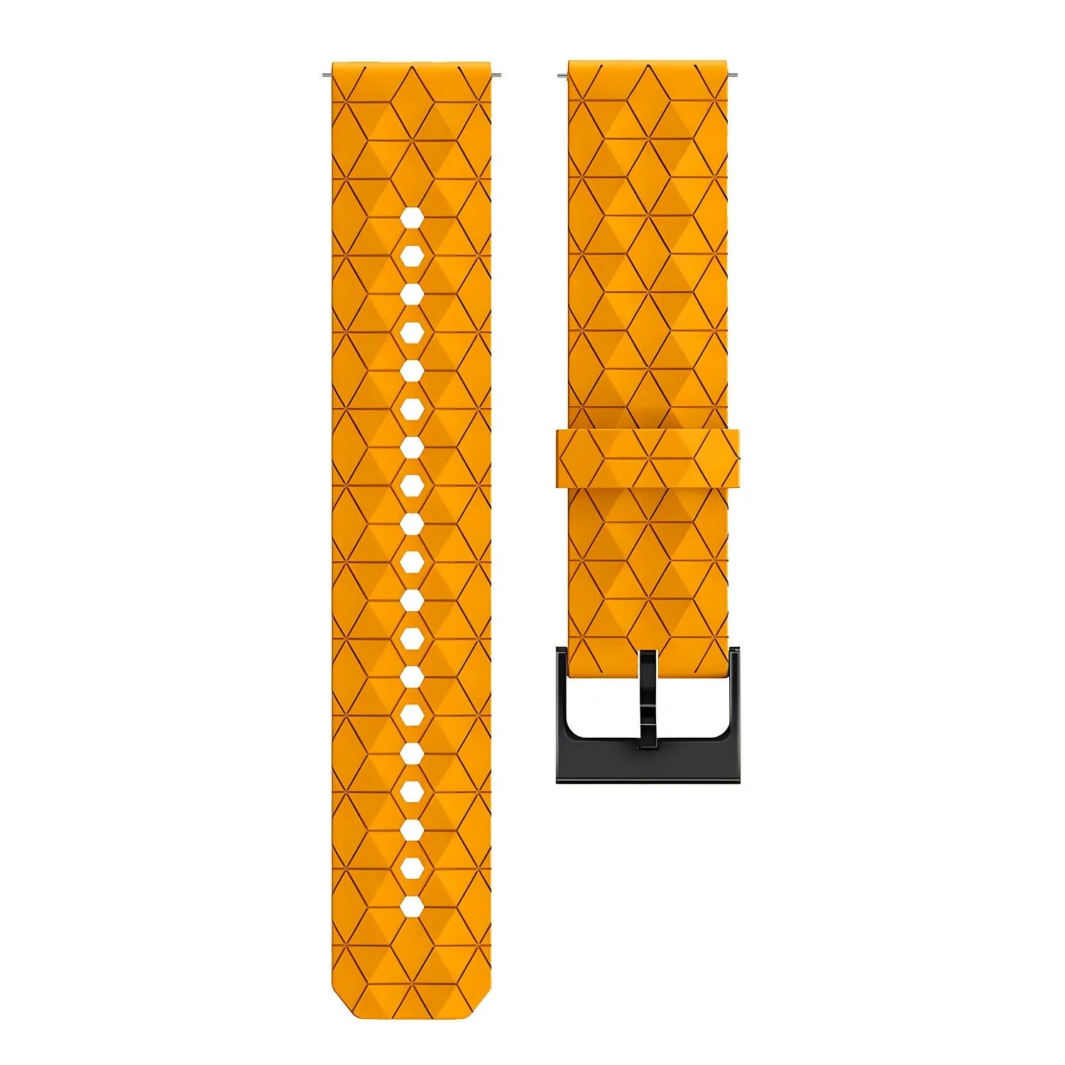 Amazfit Bip U (Pro) Silicone Hexa Strap (Orange)