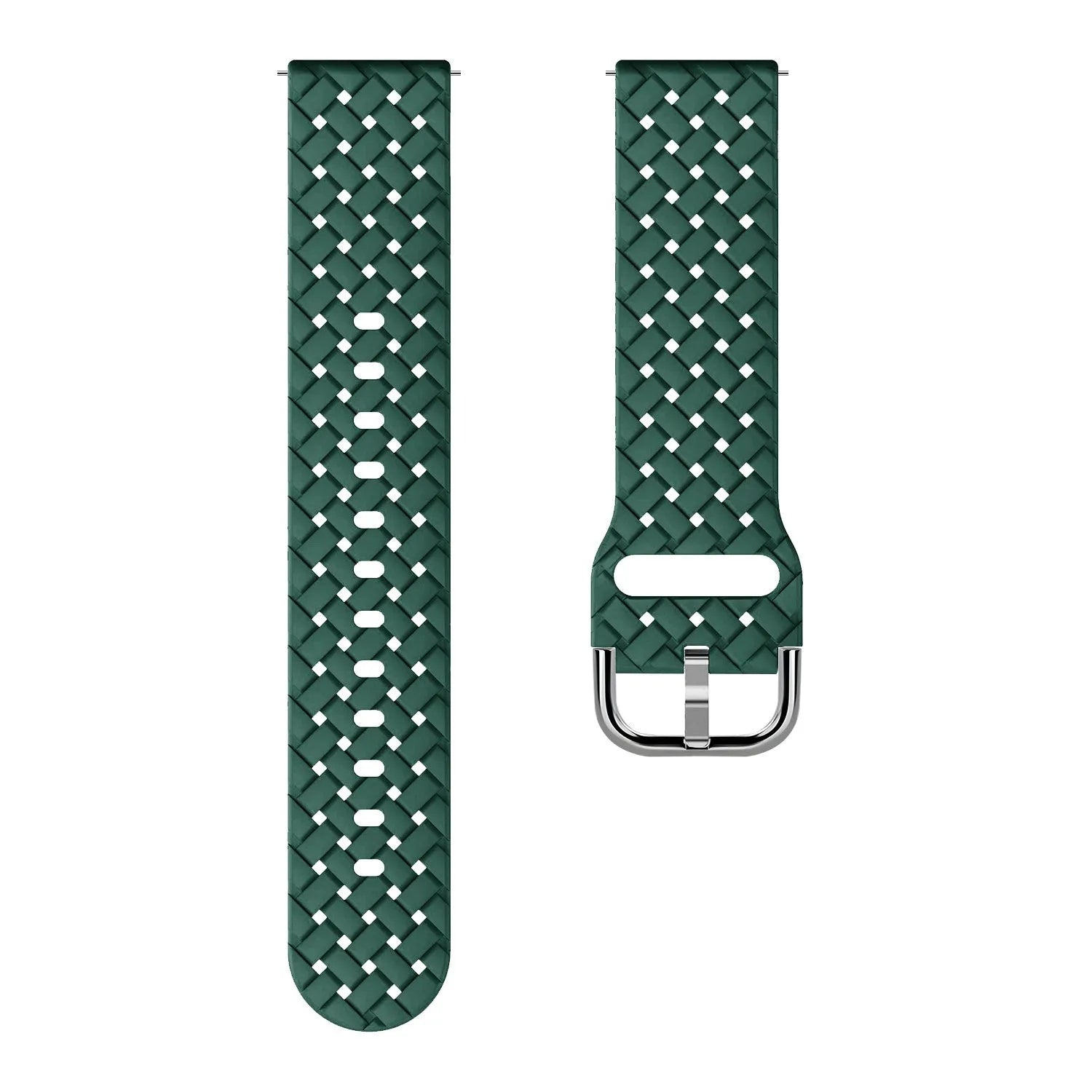 Coros Pace 2 Braided Silicone Strap (Dark Green)