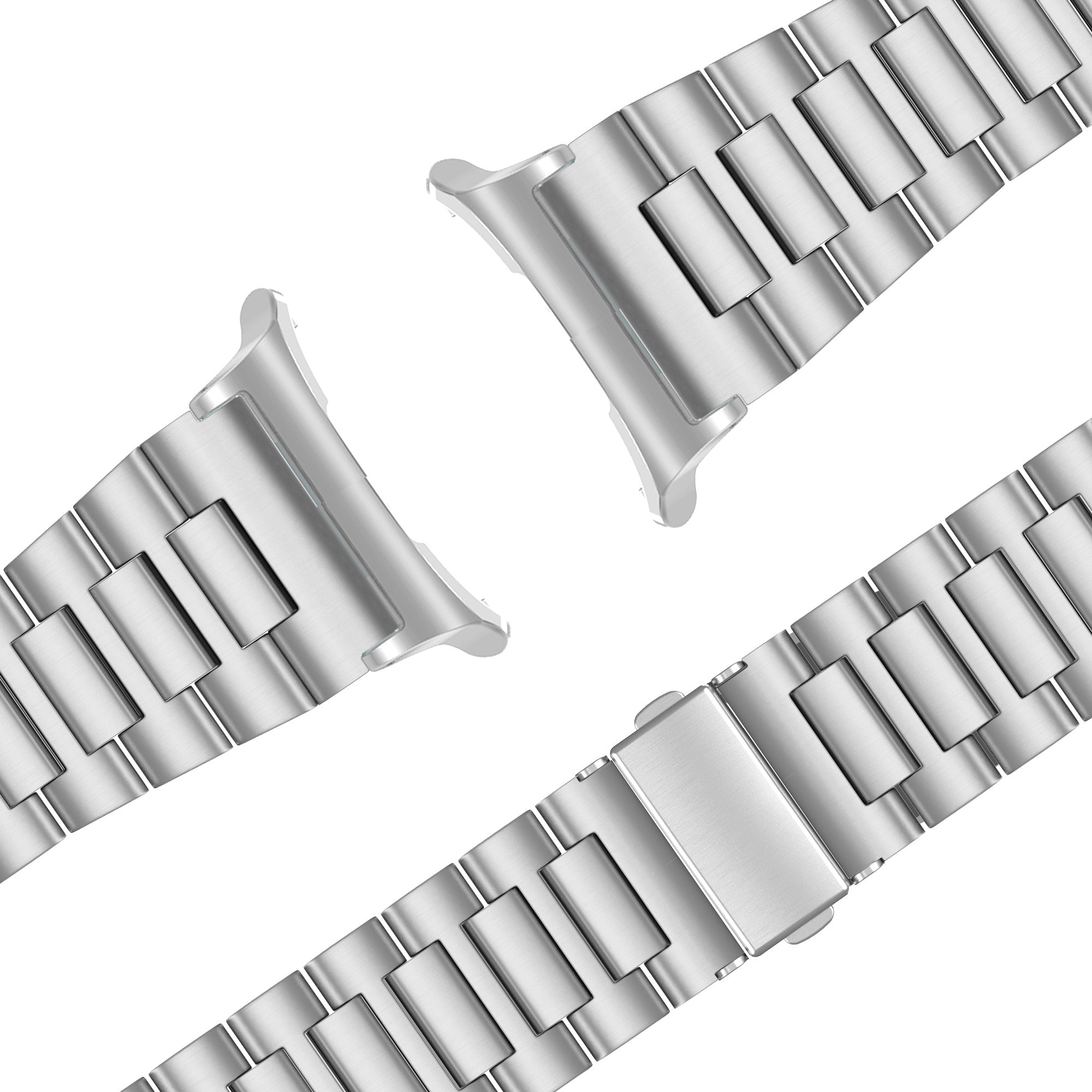 Bandz Samsung Galaxy Watch Ultra 2 Steel Link Strap 'Deluxe' (Silver)