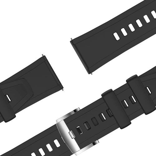 Bandz Polar Ignite 3 Silicone Strap 'Easy Fit' (Black)