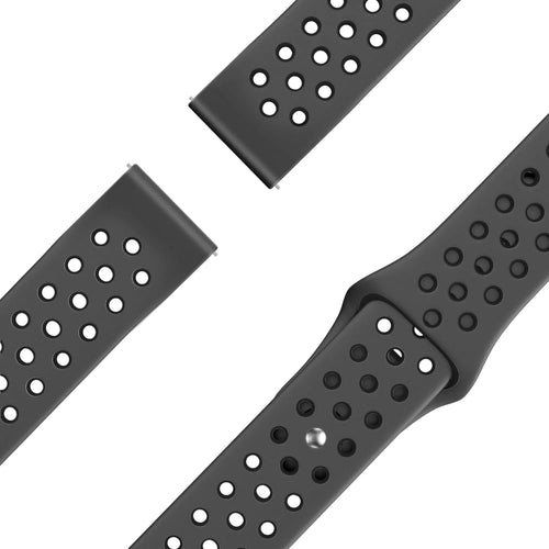 Bandz Garmin Venu 3 Sport Strap 'Deluxe' (Dark Grey/Black)