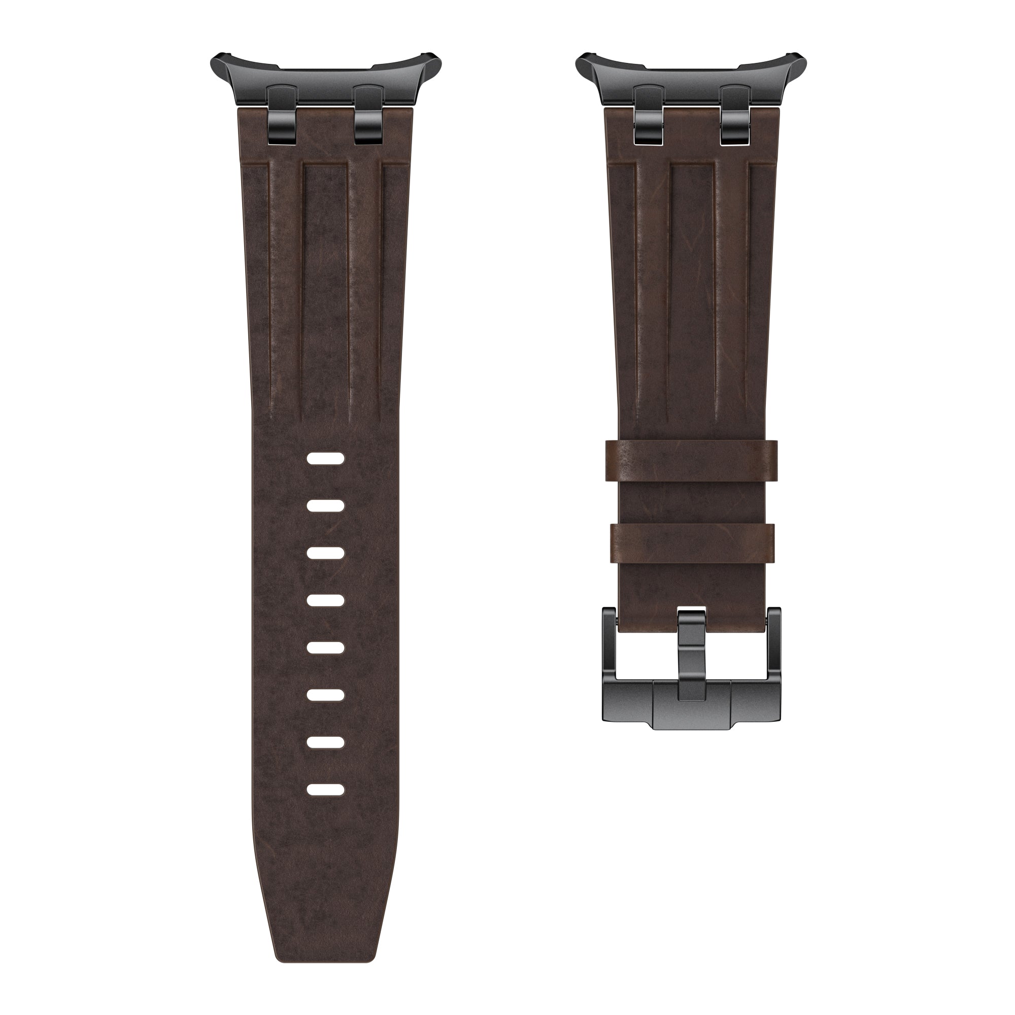 Samsung Galaxy Watch Ultra 2 Solid Leather Strap (Coffee)