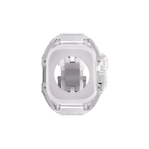 Reqior Apple Watch 45mm Polymer Case with Rubber Strap (Transparent)