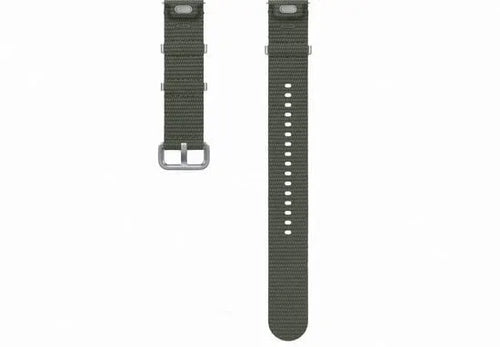 Nylon Athleisure Strap, khaki, laid flat, separate parts, direct top view