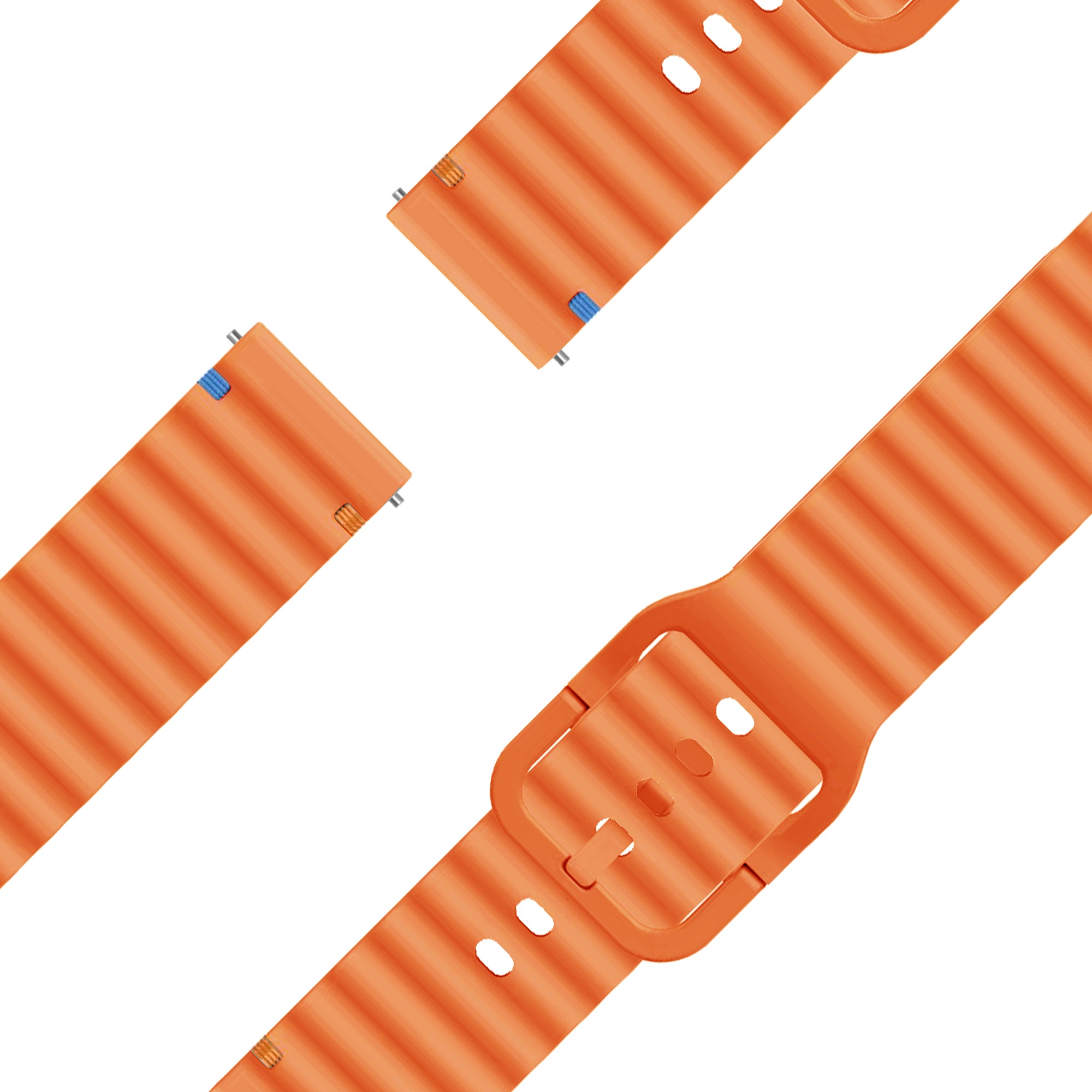Bandz Garmin Bounce 2 Silicone Strap 'Wave' (Orange)