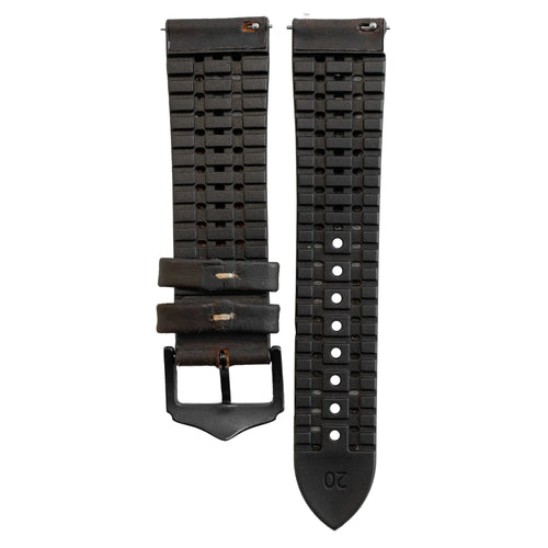 Coros Apex 2 Leather / Silicone Strap (Brown)
