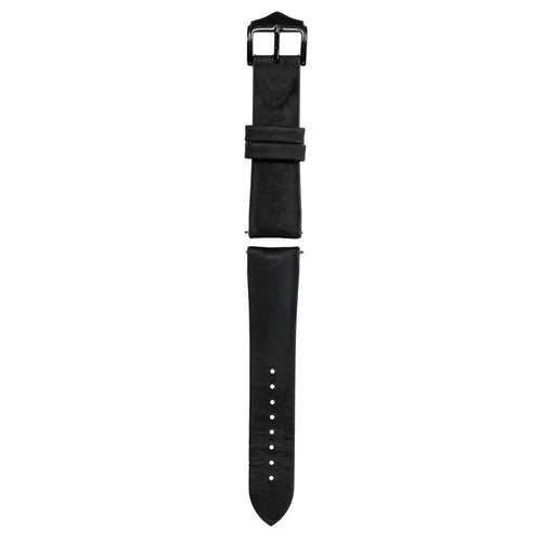 Amazfit Bip 3 (Pro) Leather / Silicone Strap (Black)