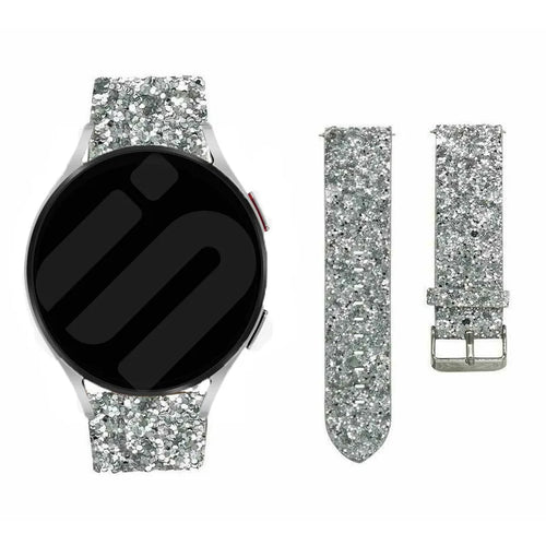 Coros Apex 2 Glitter Leather Strap (Silver)