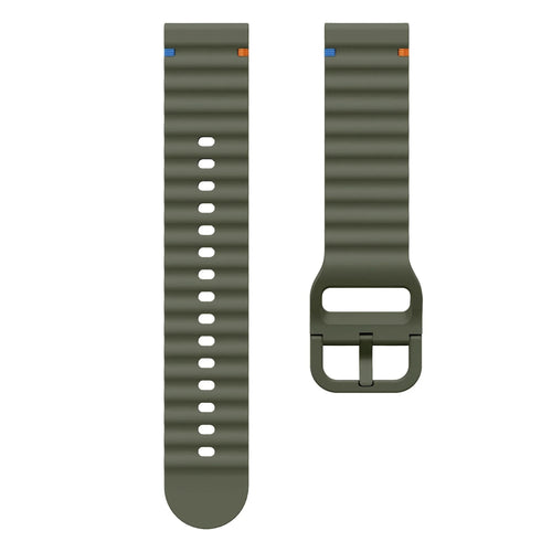 Suunto Vertical Wave Silicone Strap (Army Green)