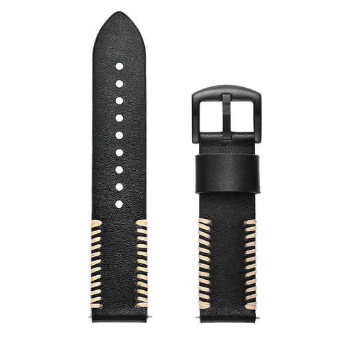 Suunto Vertical 2 Stitched Leather Strap (Black)