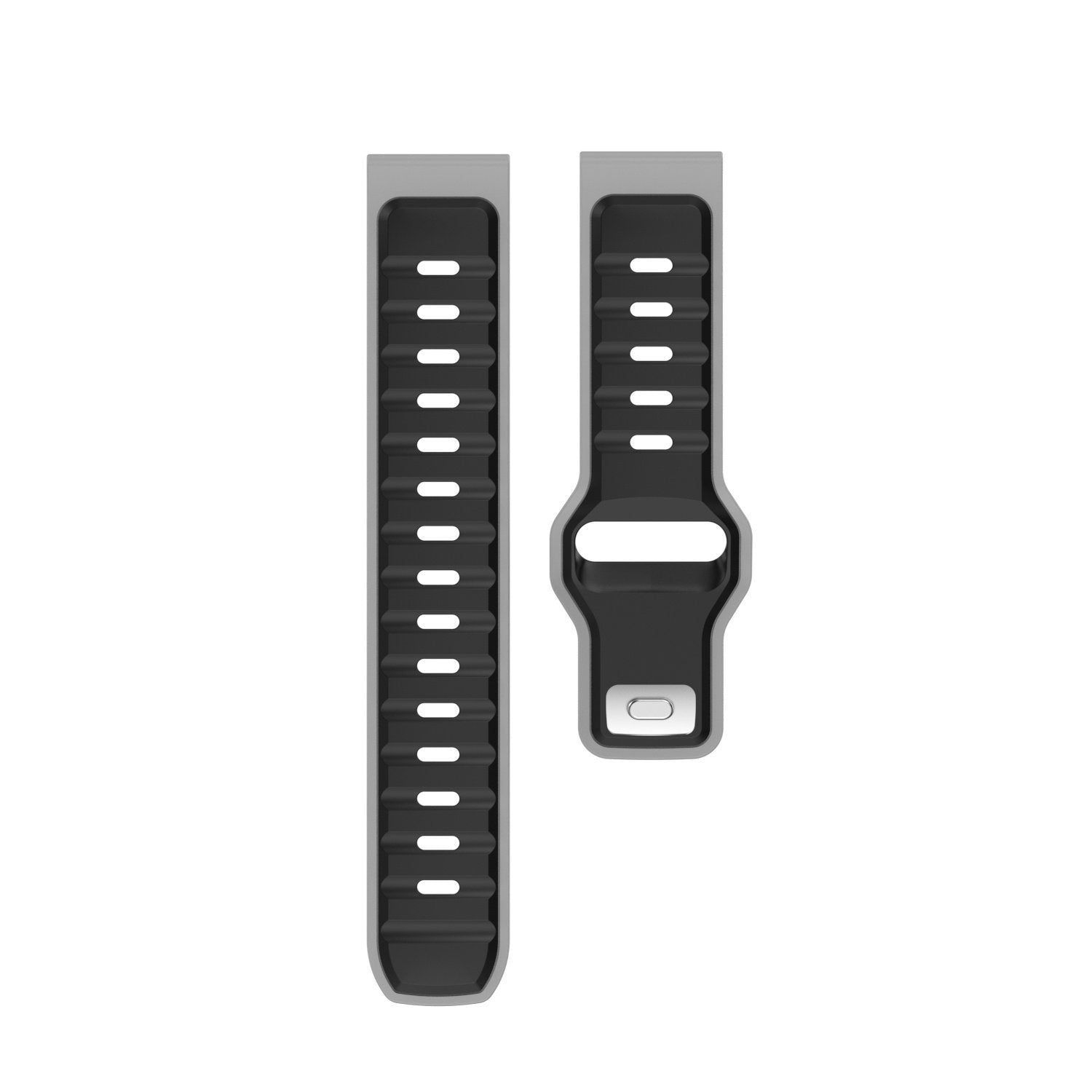 Withings Steel HR Sport Outdoor Duo Silicone Strap (Black/Grey)
