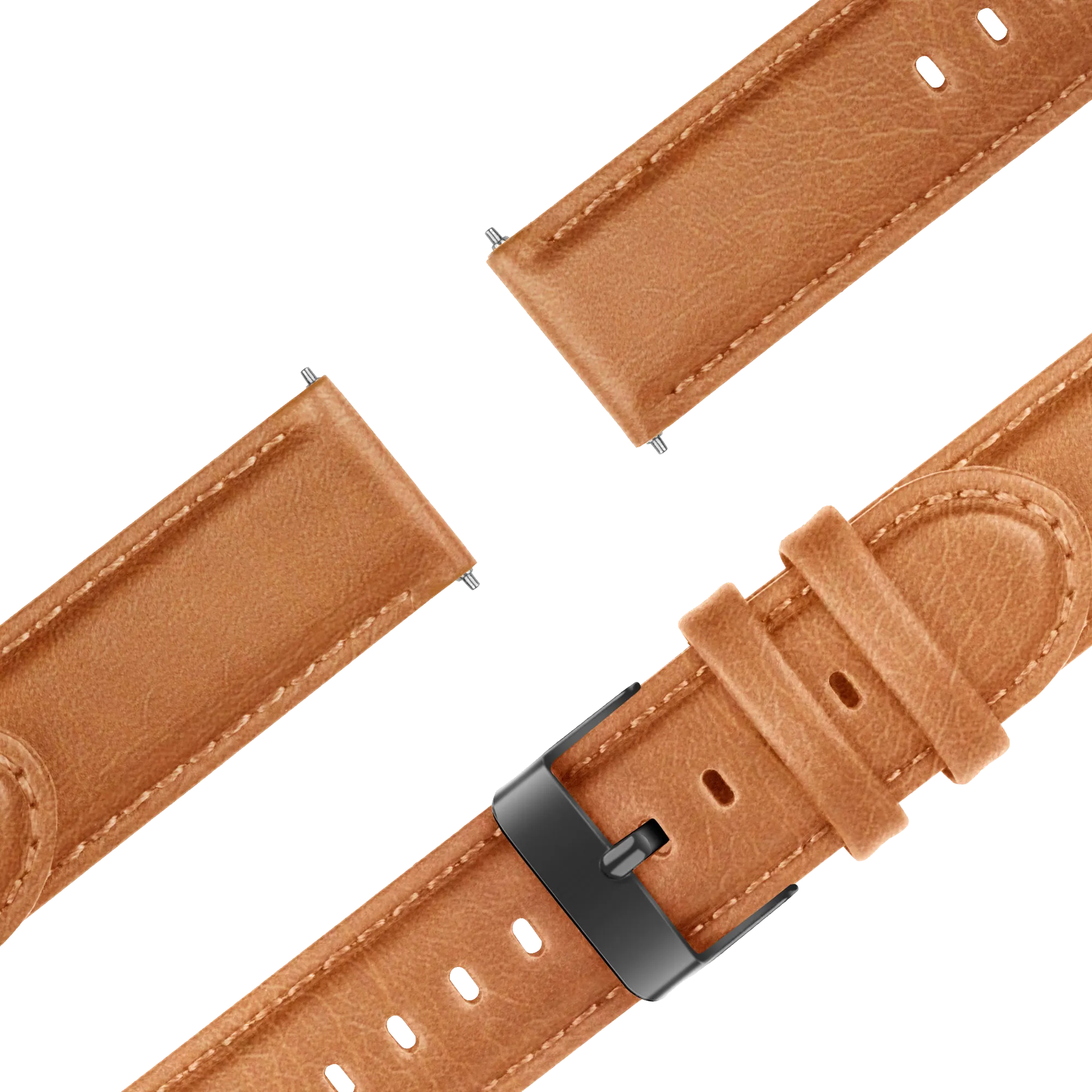 Bandz Garmin Forerunner 245 Leather Strap 'Classic' (Brown)