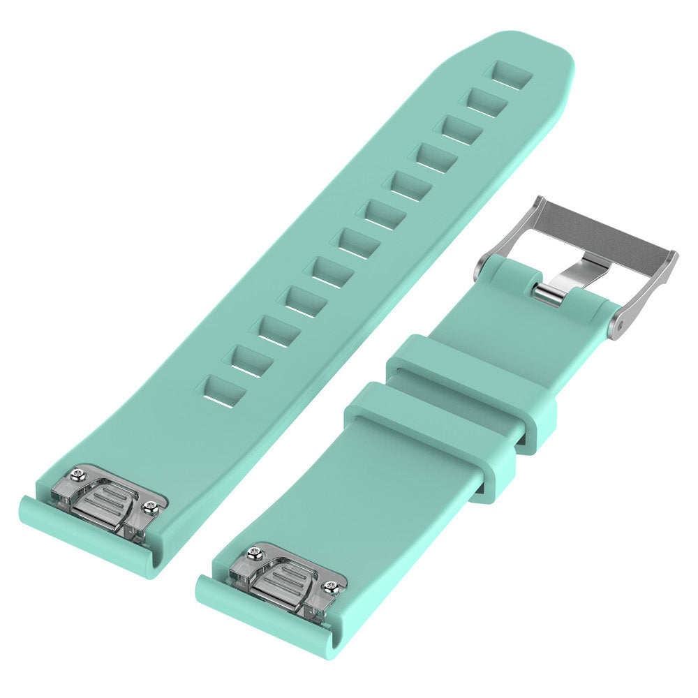 Garmin Fenix 7s Glossy Silicone Strap (Aqua)