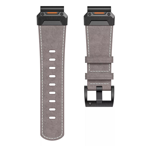 Garmin Instinct Genuine Leather Strap (Grey)